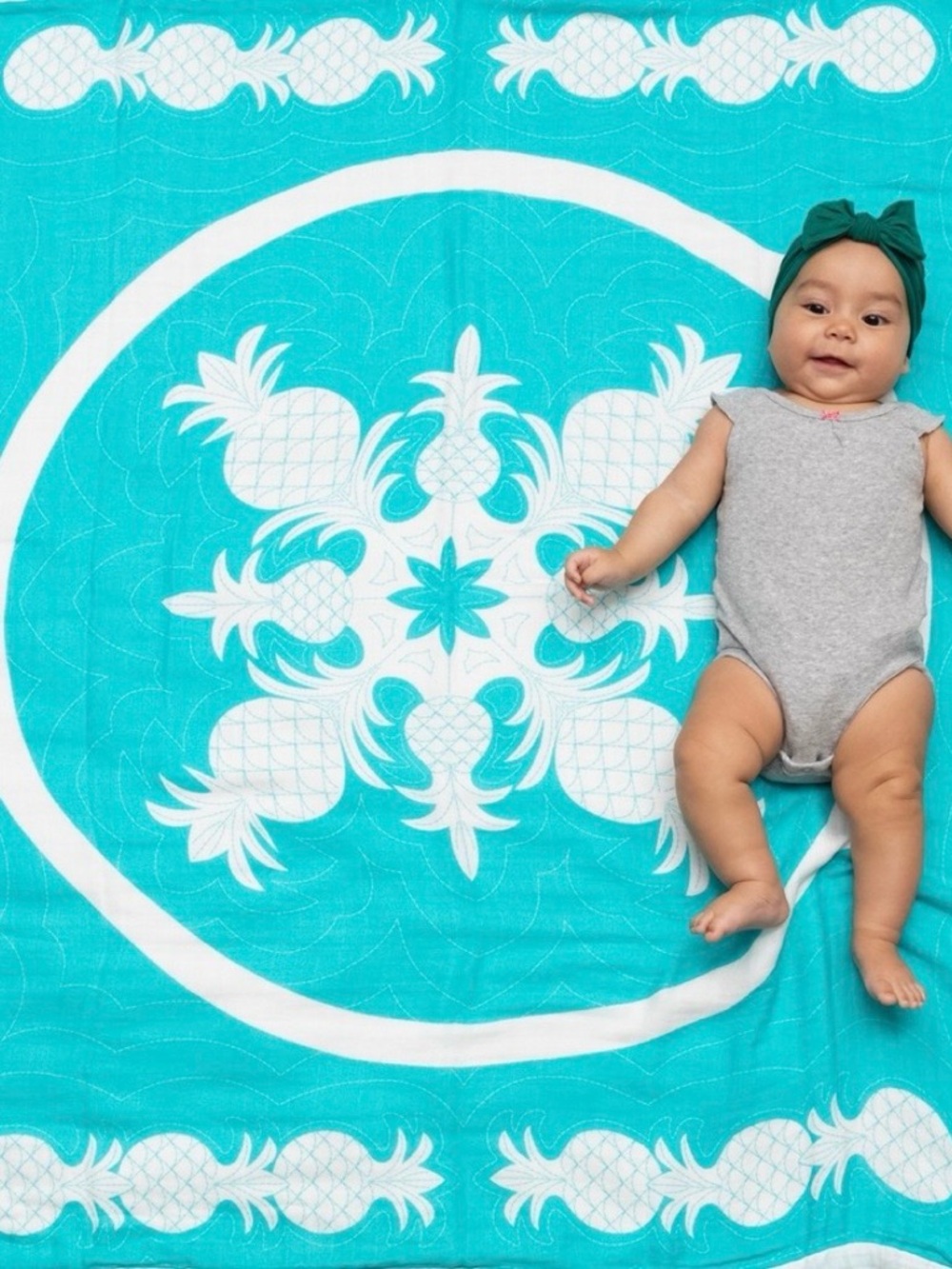 NWT Coco Moon Hawai’i Pōhai Ke Aloha by Patricia Lei Murray Swaddle Blanket - Picture 5 of 6